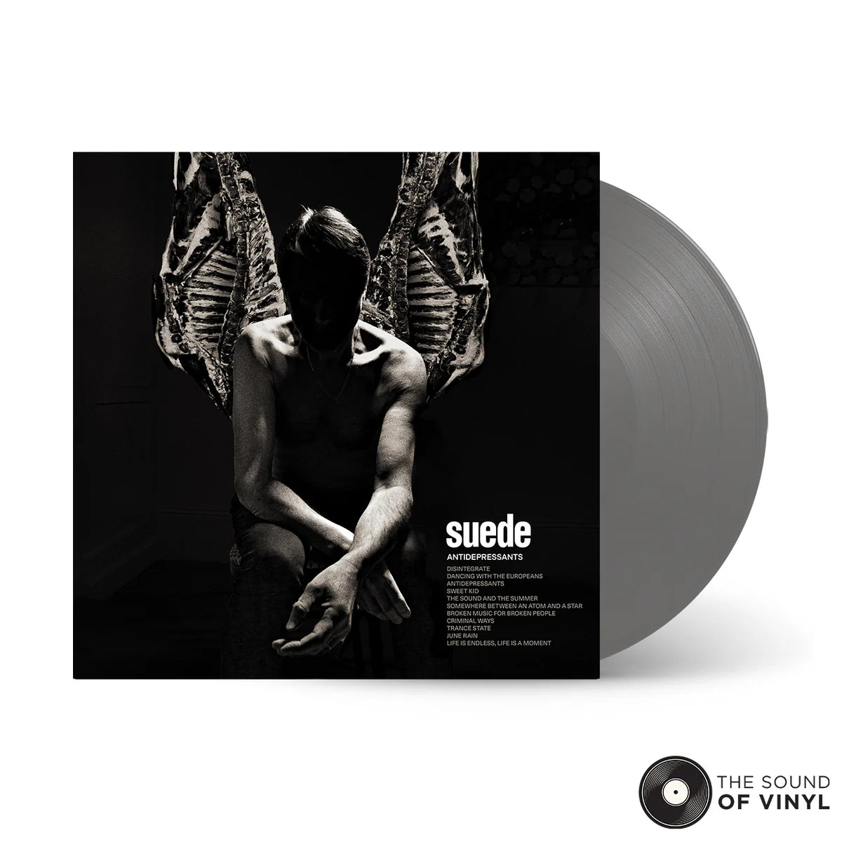 Suede - Antidepressants: lp color gris con tarjeta firmada UK IMPORT