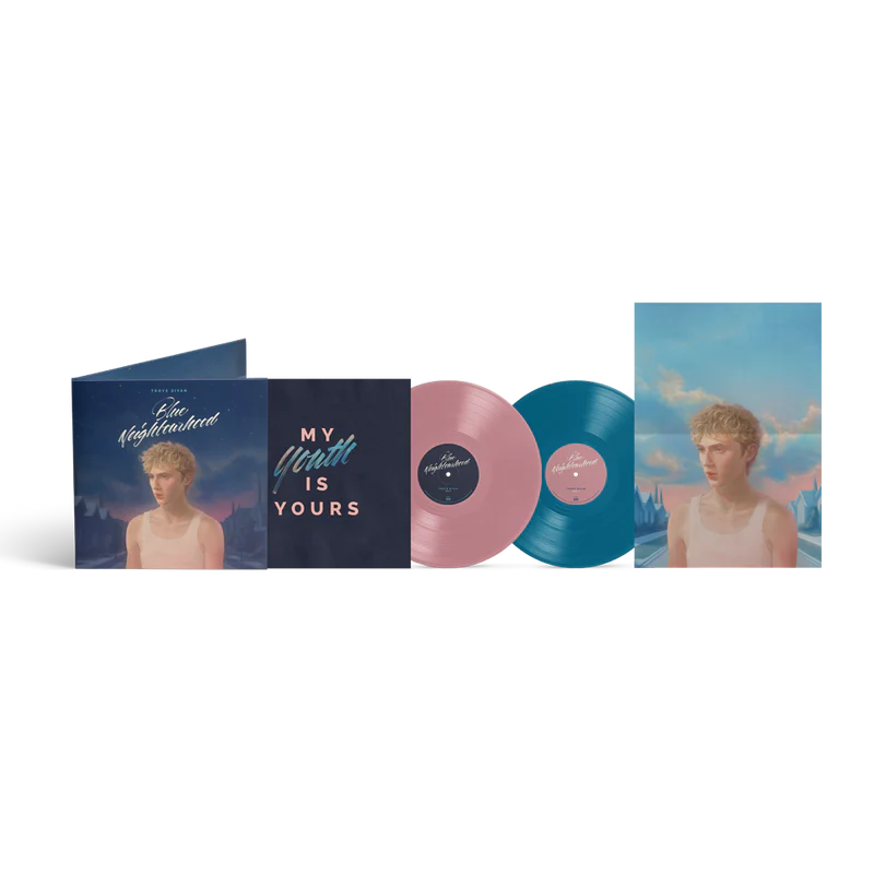 Troye Sivan Blue Neighbourhood (10th Anniversary) Opaque Blush Pink & Opaque Pale Blue 2LP Vinyl