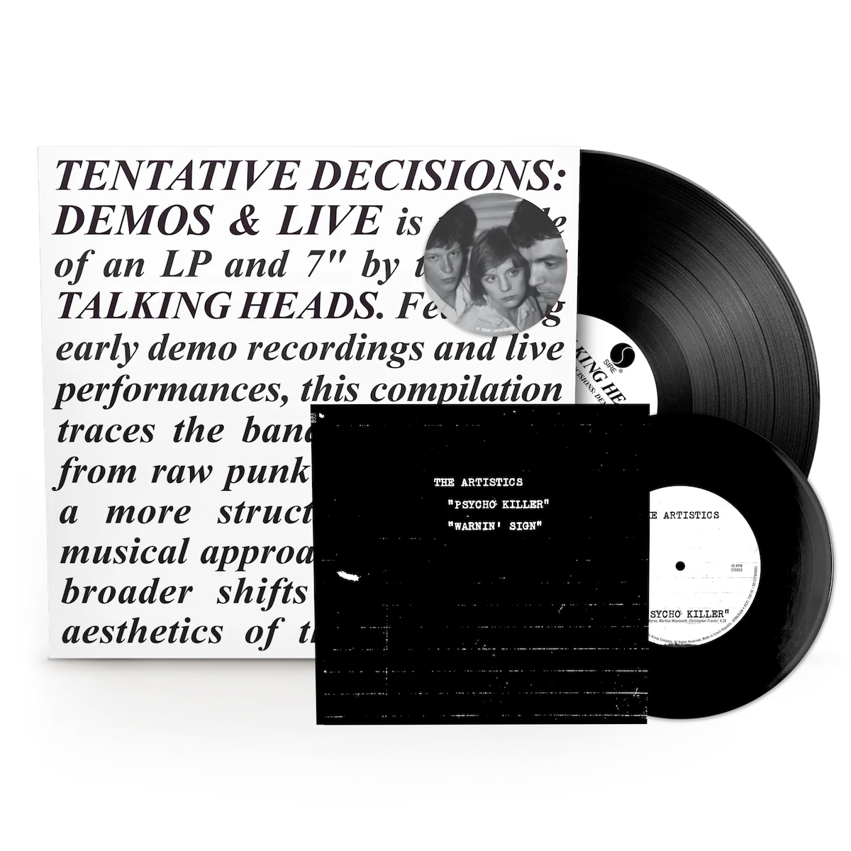 Talking Heads: Tentative Decisions: Demos & Live 1 LP 1 Single 7"