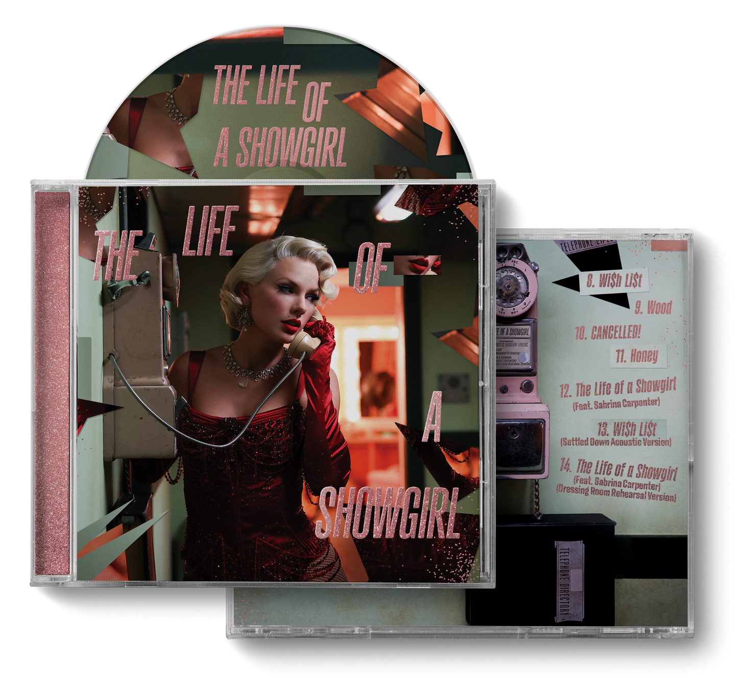 TAYLOR SWIFT - The Life of a Showgirl (Dressing Room Rehearsal Version) CD IMPORT