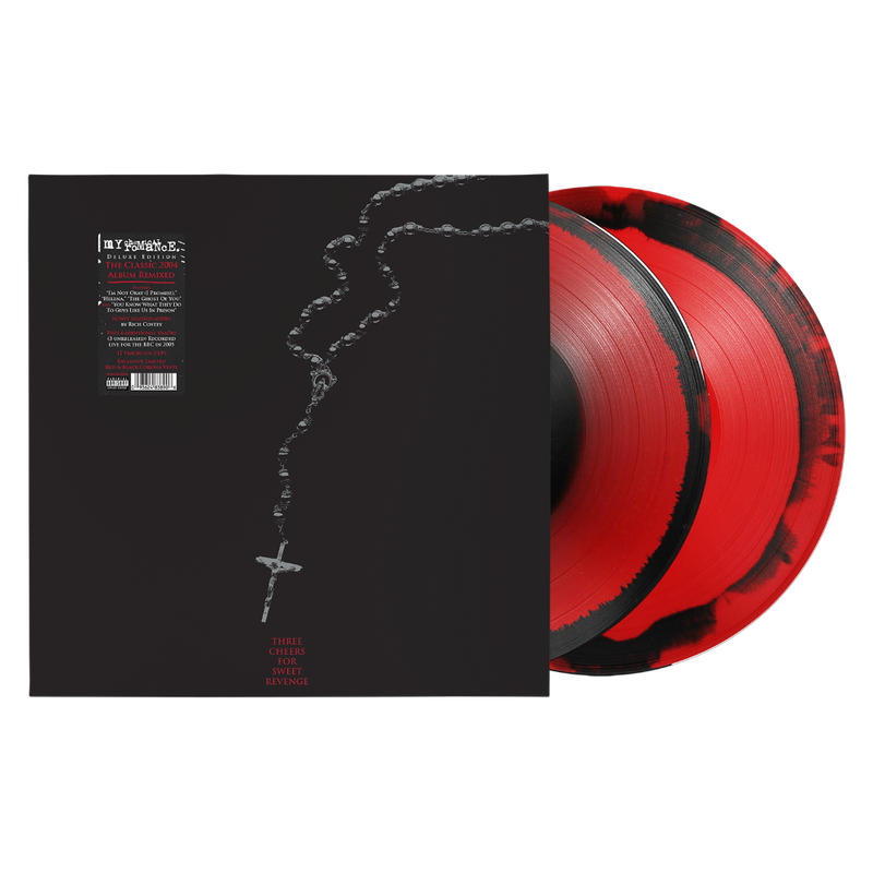 MY CHEMICAL ROMANCE :Three Cheers for Sweet Revenge (Deluxe Edition) Red & Black Corona Vinyl 2LP