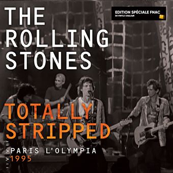THE ROLLING STONES : Totally Stripped, Paris L'Olympia 1995 (LIM. WHITE/ORANGE/BLACK LP)