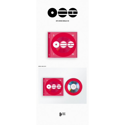 BTS SWIM Single CD USA - Black Vinyl Records Spain