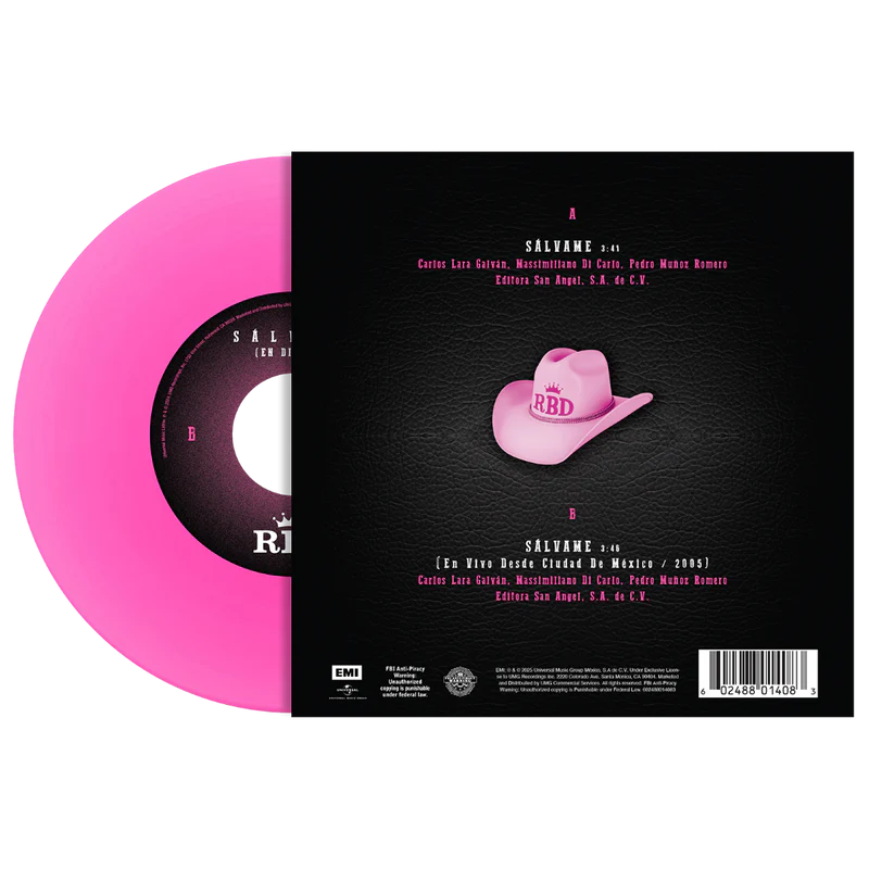 RBD - Sálvame - 7" Vinyl - Singles Day Exclusive USA
