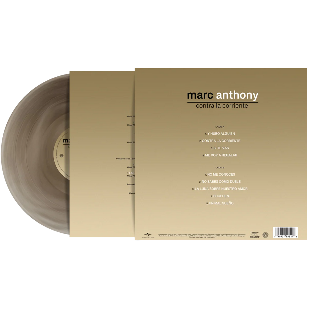 Marc Anthony - Contra La Corriente (Translucent Smoke Vinyl LP) - USA IMPORT