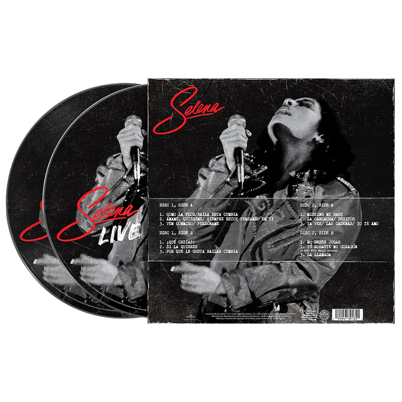 Selena Selena LIVE (Remastered) 2LP Picture Disc Vinyl USA