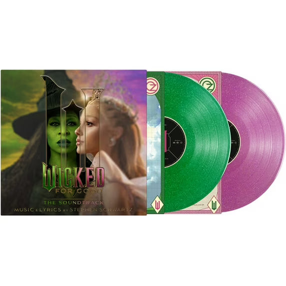 Wicked: For Good - The Soundtrack (Various Artists) - Walmart Exclusive Pink & Green Glitter Vinyl USA IMPORT