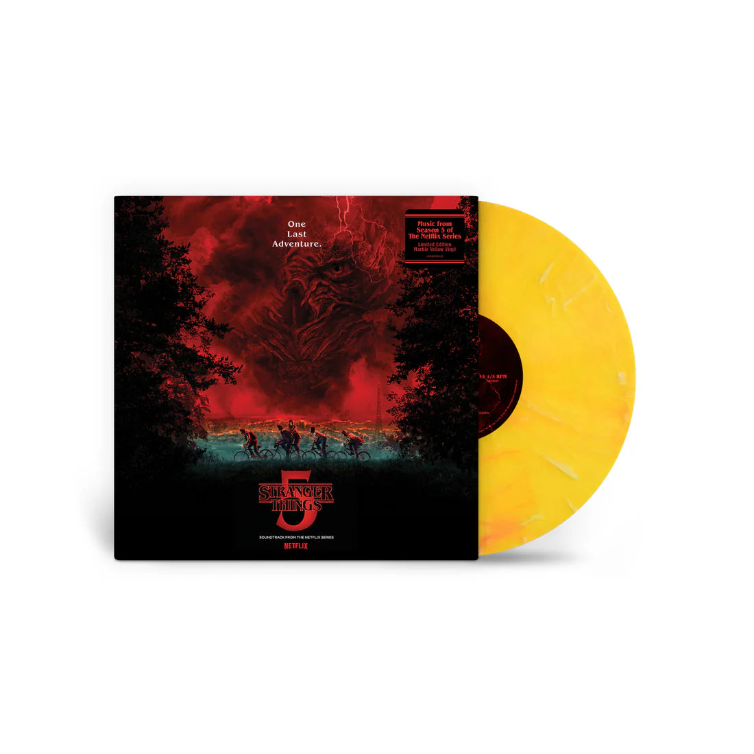Stranger Things - Stranger Things 5 (Soundtrack from the Netflix Series) Exclusive Yellow Marble LP IMPORT - Black Vinyl Records Spain