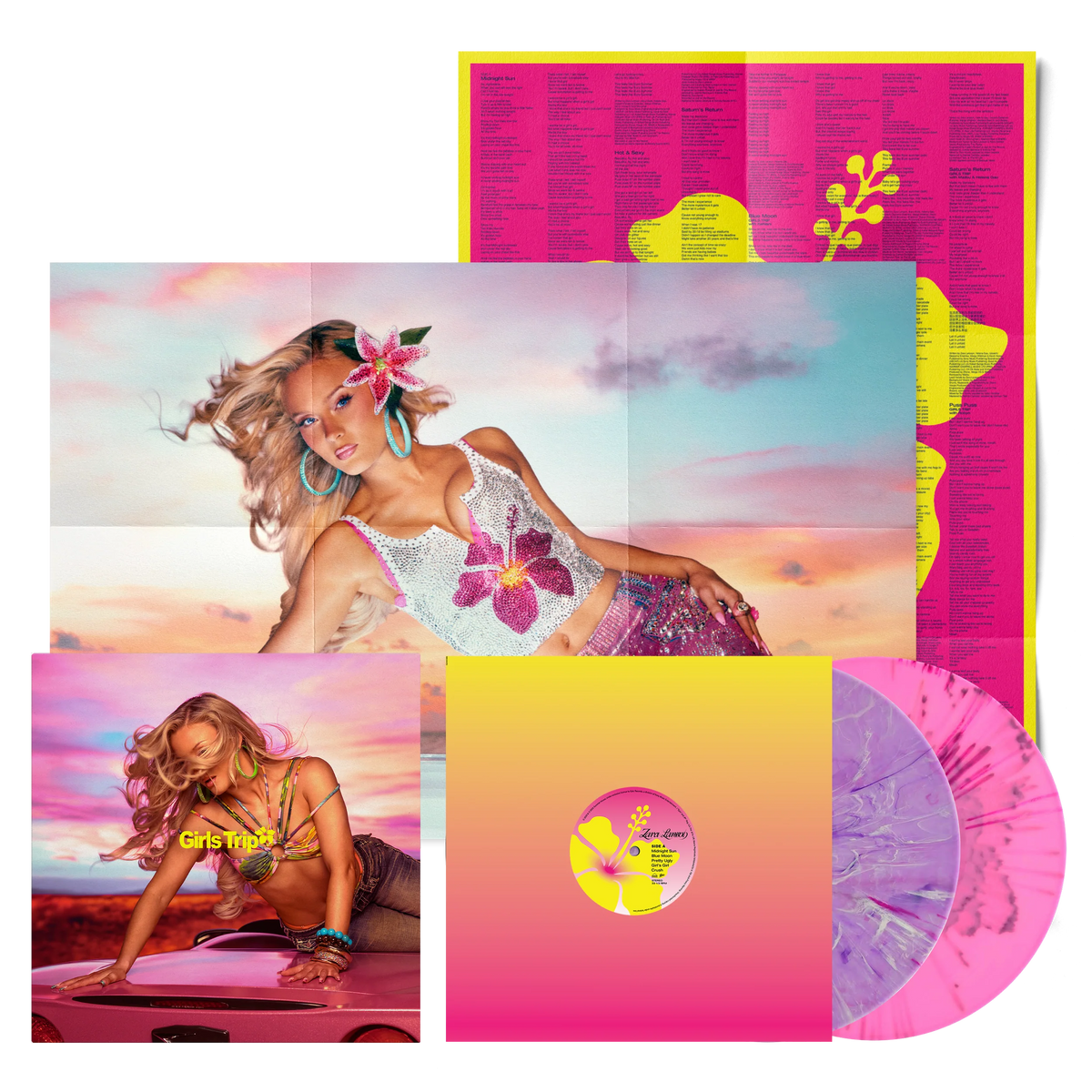Zara Larsson - Midnight Sun: Girls Trip (Swedish Sunset Pink Splatter & Purple Marble Vinyl 2LP) USA