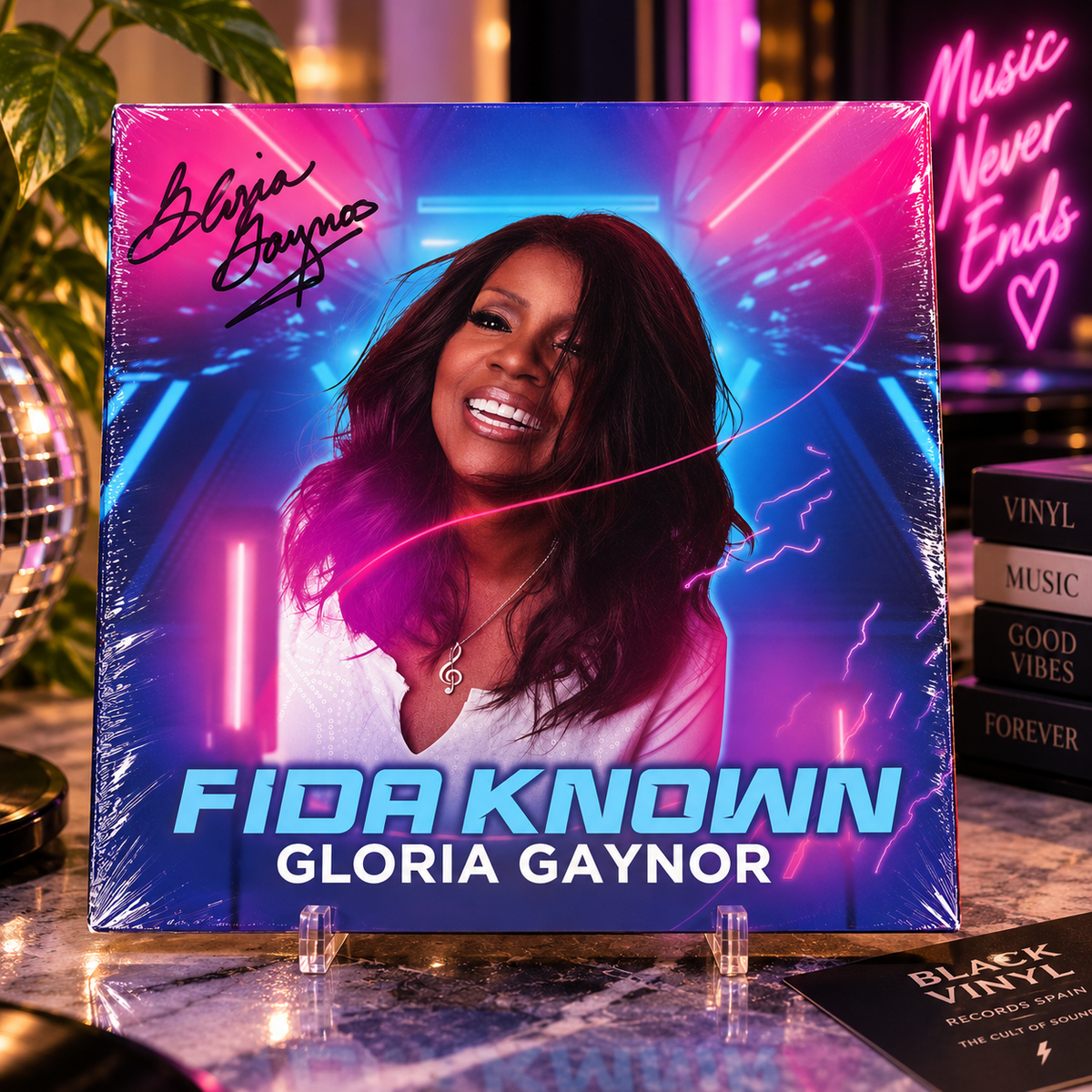 Gloria Gaynor – Fida Known / I Will Survive – 7" Purple Coloured Vinyl · Signed Cover · USA