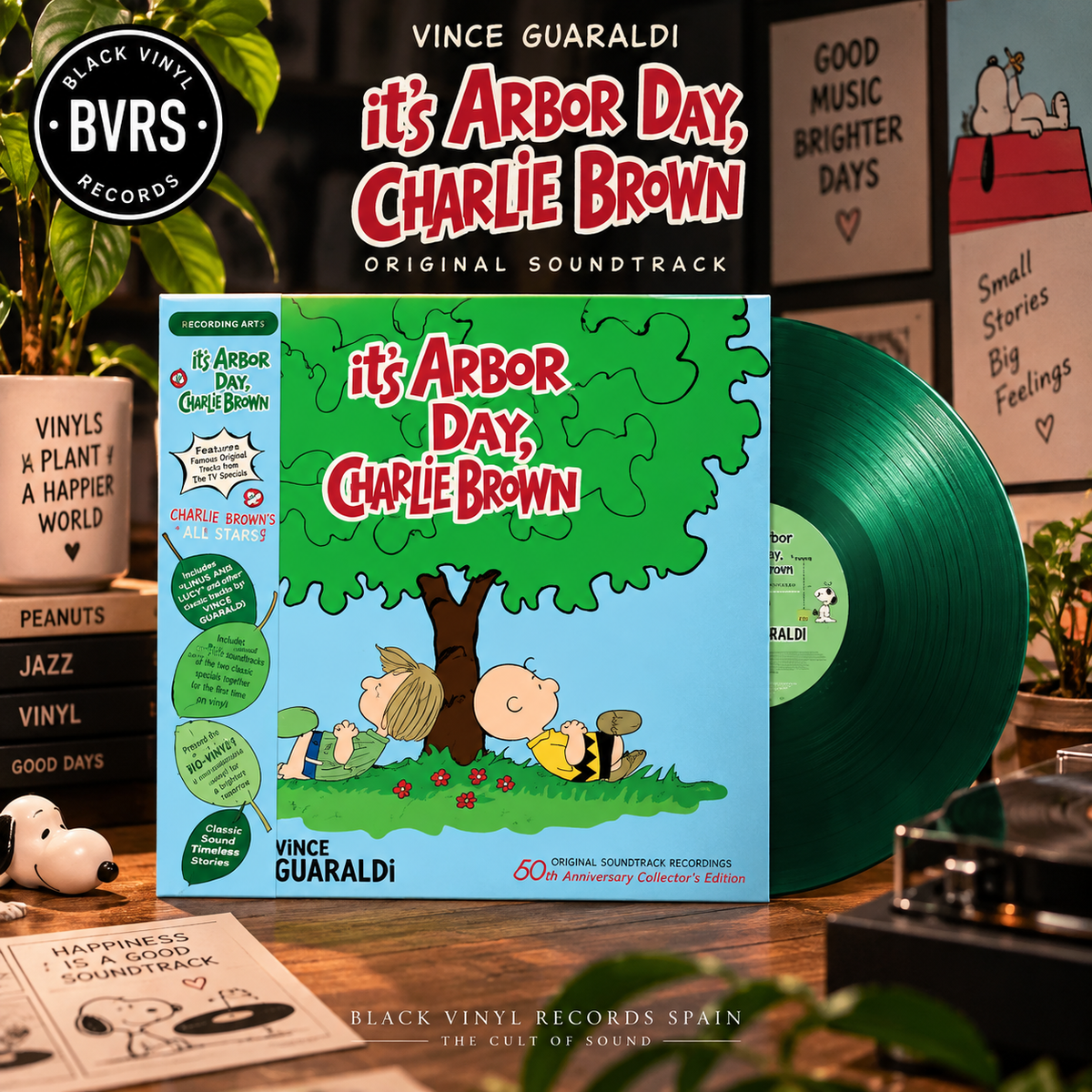 Vince Guaraldi – It’s Arbor Day, Charlie Brown / Charlie Brown’s All Stars! O.S.T. – Forest Green BioVinyl LP