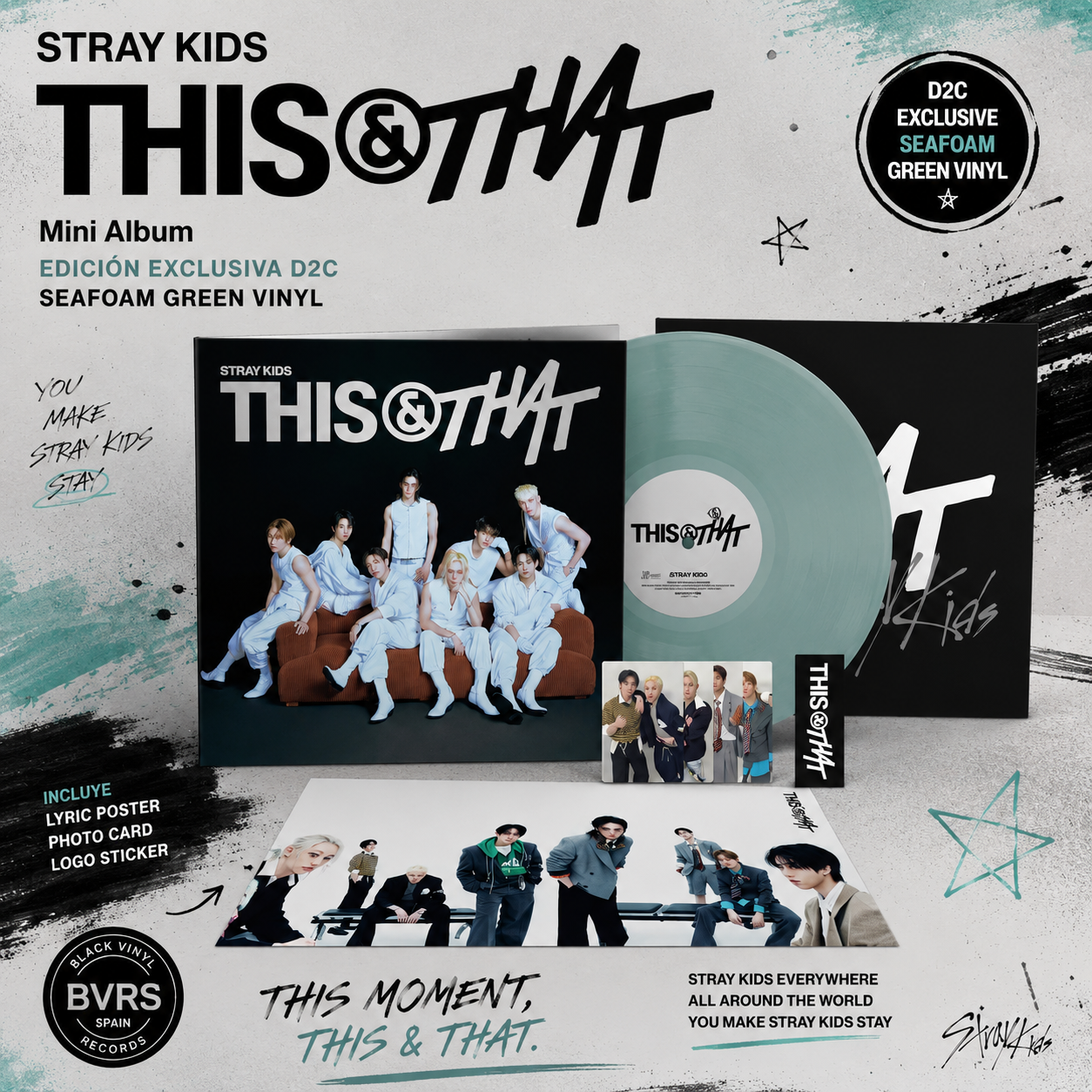 Stray Kids - THIS & THAT (D2C Exclusive Seafoam Green Vinyl)