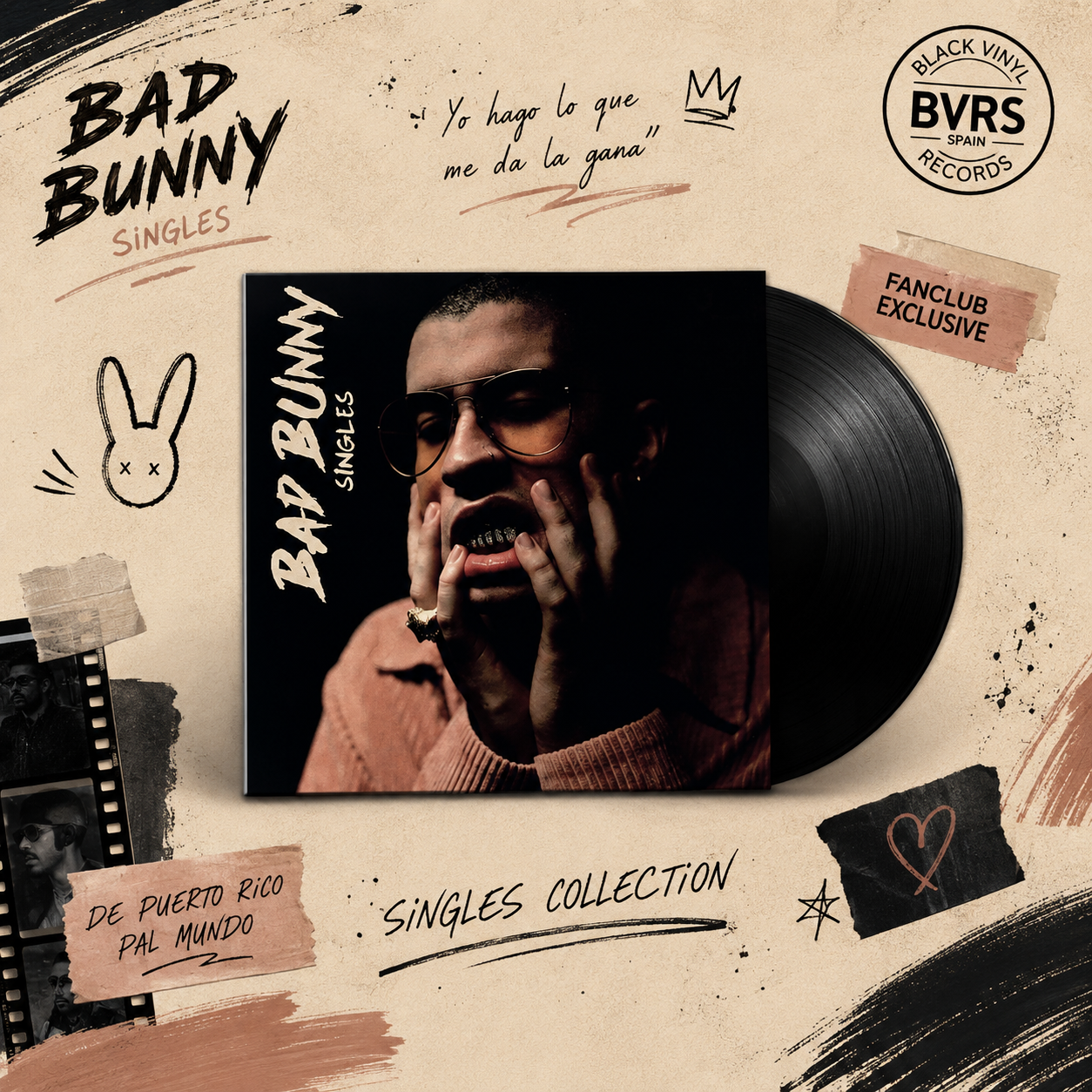 Bad Bunny - Singles LP NEW IMPORT USA UNOFFICIAL