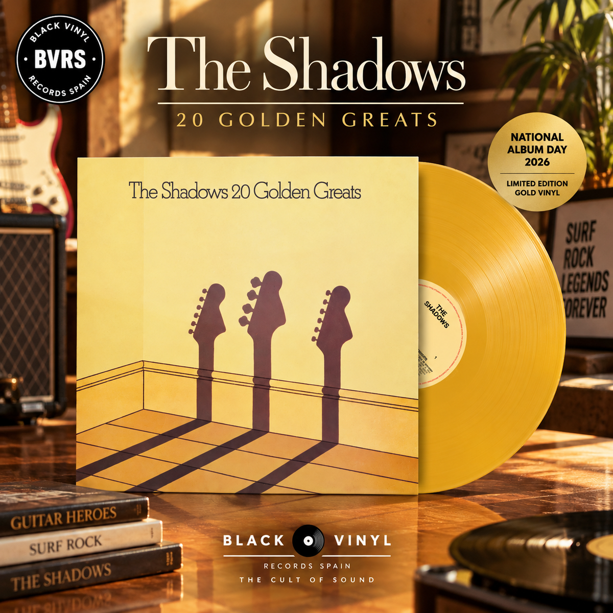 The Shadows - 20 Golden Greats - Limited National Album Day 2026 Gold Vinyl Edition