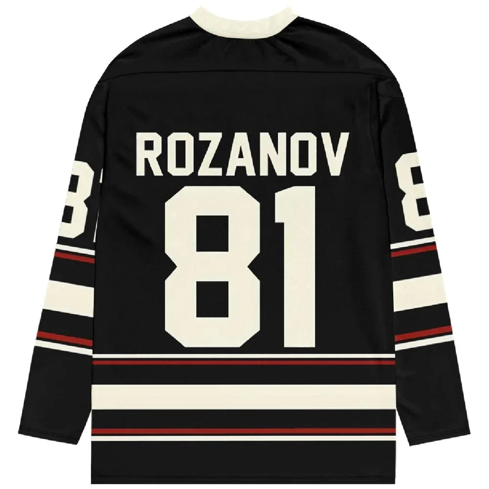 CAMISETA Heated Rivalry Merch Rozanov 81 USA IMPORT - Black Vinyl Records Spain