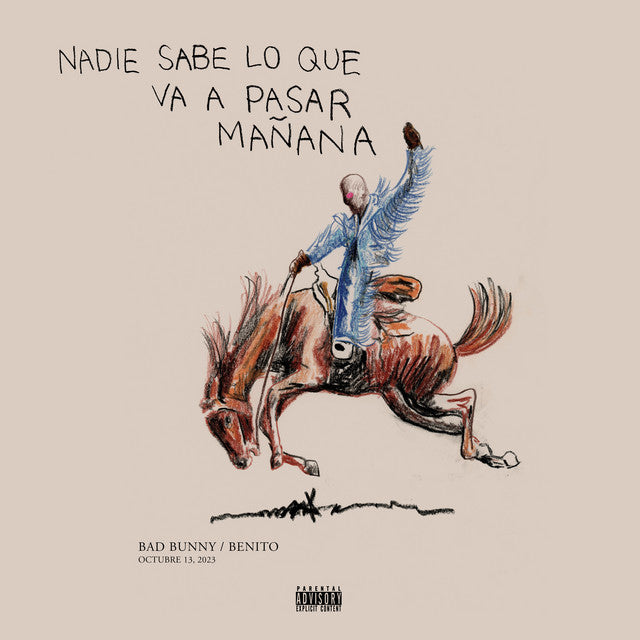 Bad Bunny - Nadie Sabe Lo Que Va A Pasar Mañana - 2 LP Metallic Blue Vinyl USA IMPORT