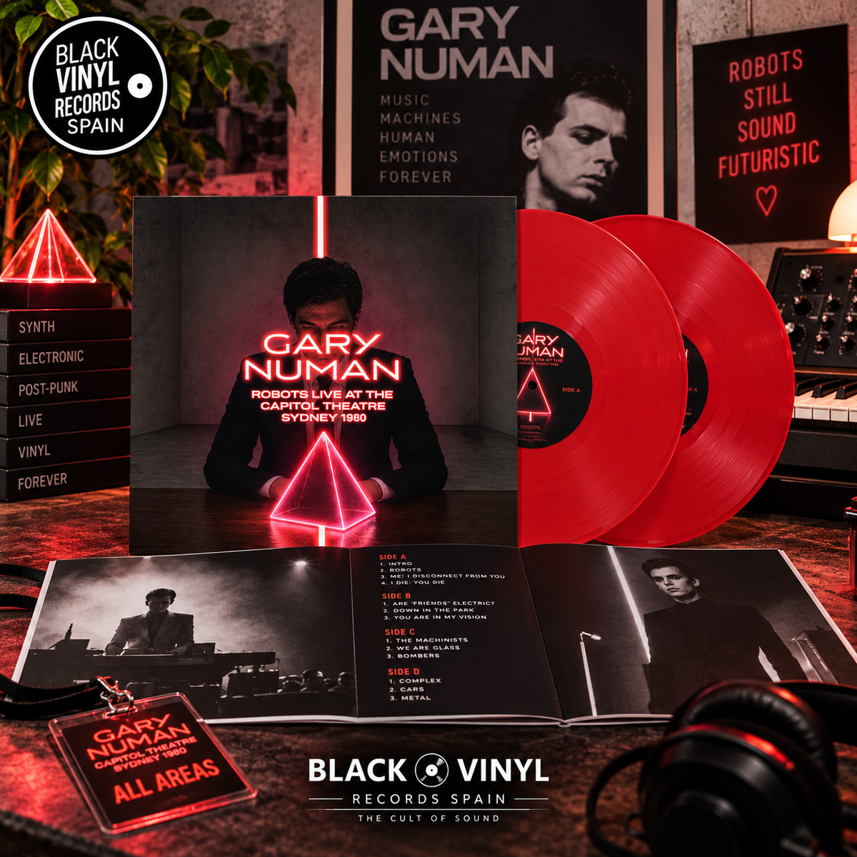 Gary Numan - Robots Live at the Capitol Theatre Sydney 1980 (Red Vinyl 2LP)