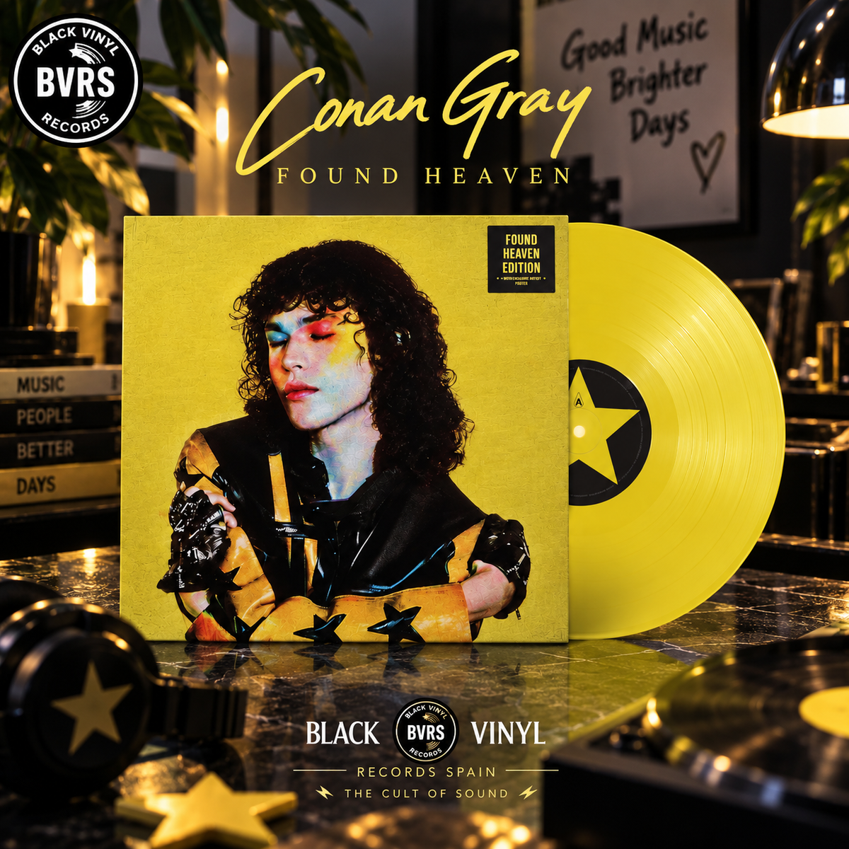 Conan Gray - Found Heaven (Limited/Found Heaven Yellow Vinyl/Signed Poster) USA Import