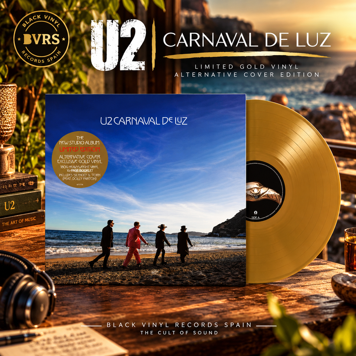 U2 - Carnaval De Luz - Limited Gold Vinyl Alternative Cover Edition (LP, 180g)