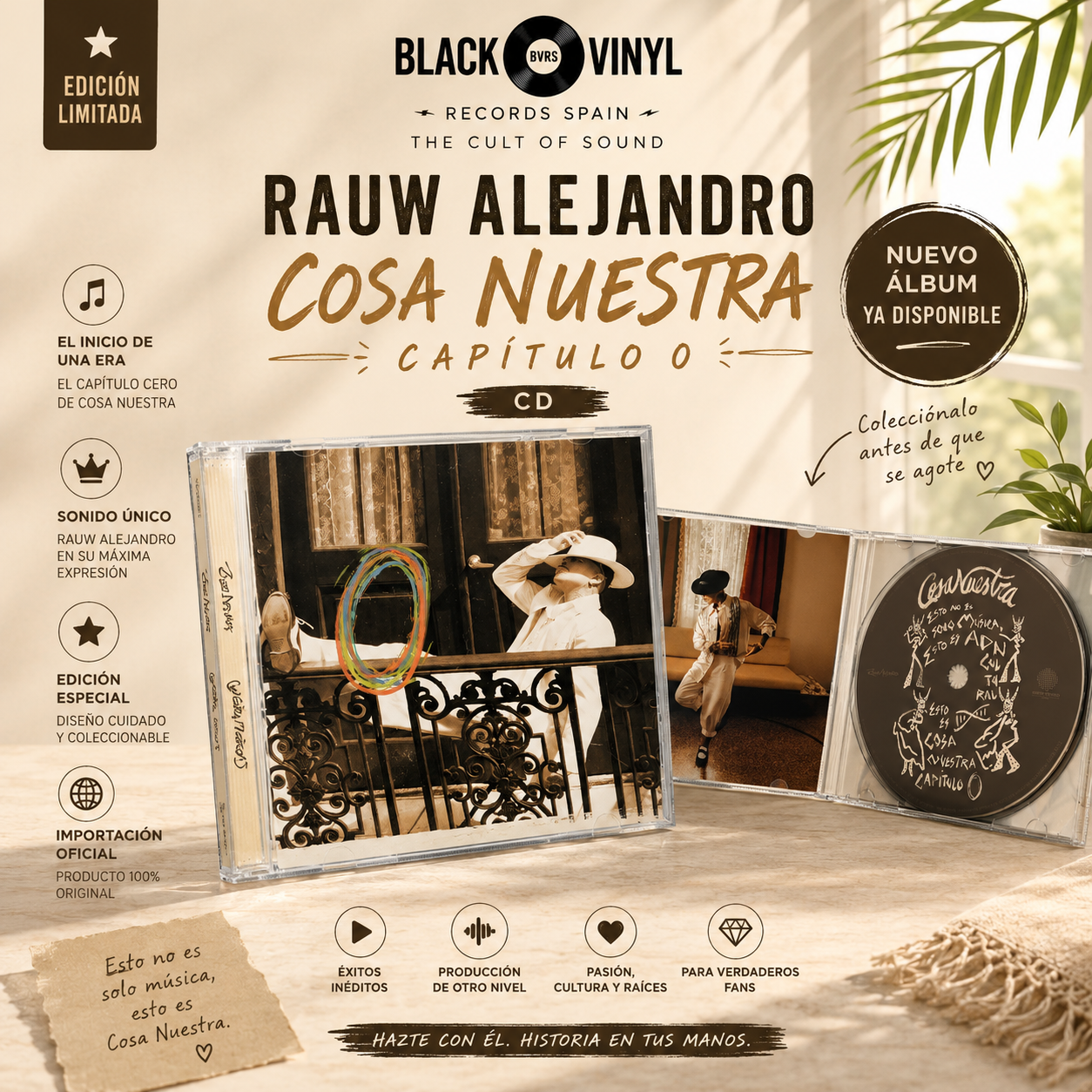 Rauw Alejandro – Cosa Nuestra Capítulo 0 (CD, USA)