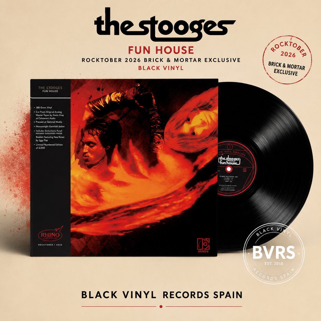 Fun House - The Stooges - Rocktober 2026 Brick & Mortar Exclusive Black Vinyl