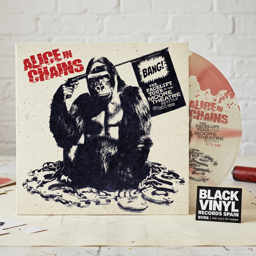 BVRS Alice In Chains Bang! con el vinilo ilustrado