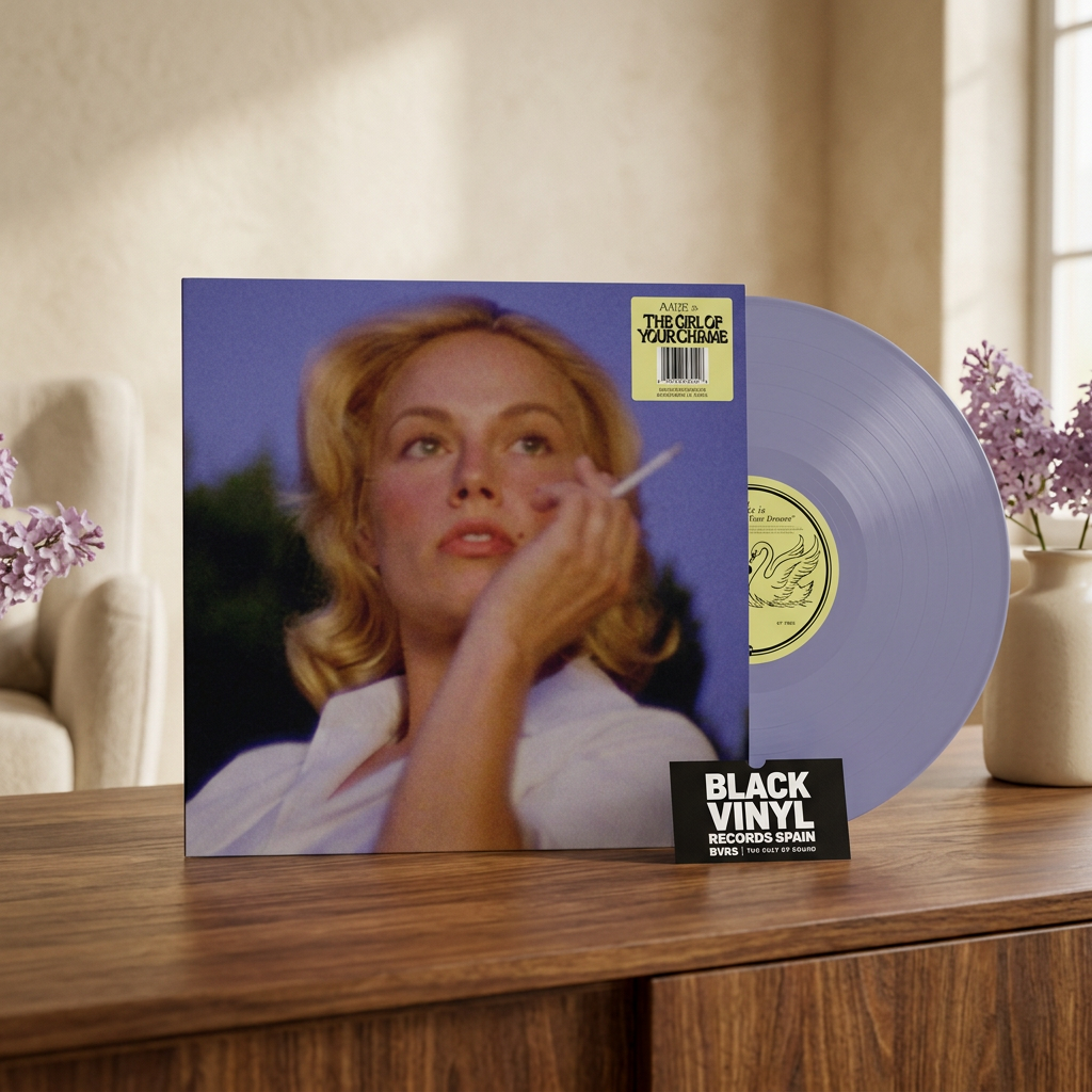 BVRS con ambiente cozy y vinilo lila apagado