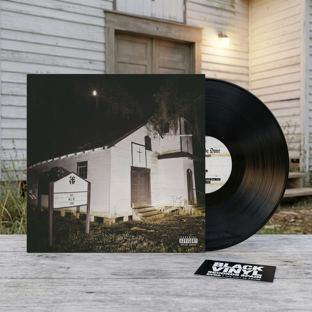 BVRS con entorno de capilla de madera blanca y vinilo negro