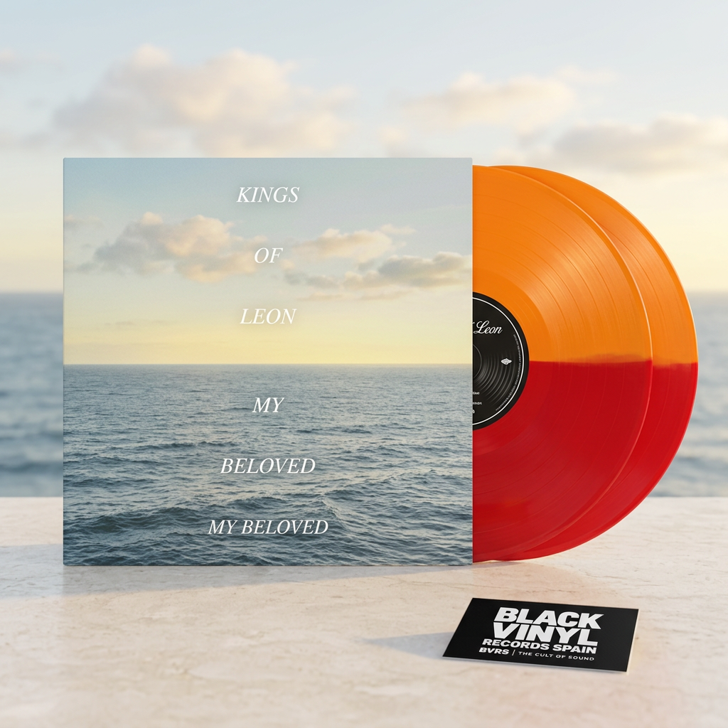 BVRS con entorno marino y dos vinilos bicolor naranja y rojo