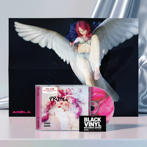 BVRS de Adéla Prima con CD rosa y póster