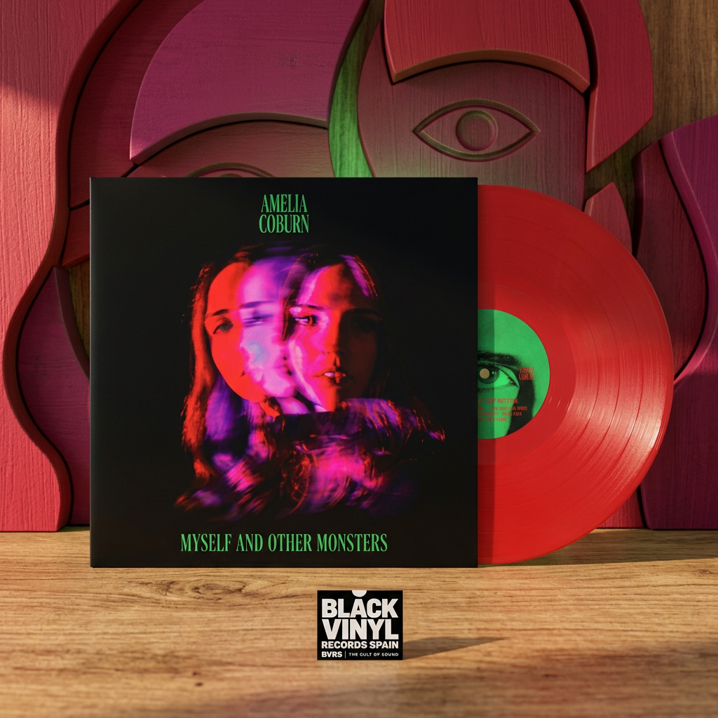 BVRS de Amelia Coburn inspirada en el retrato fragmentado de la portada y su vinilo rojo