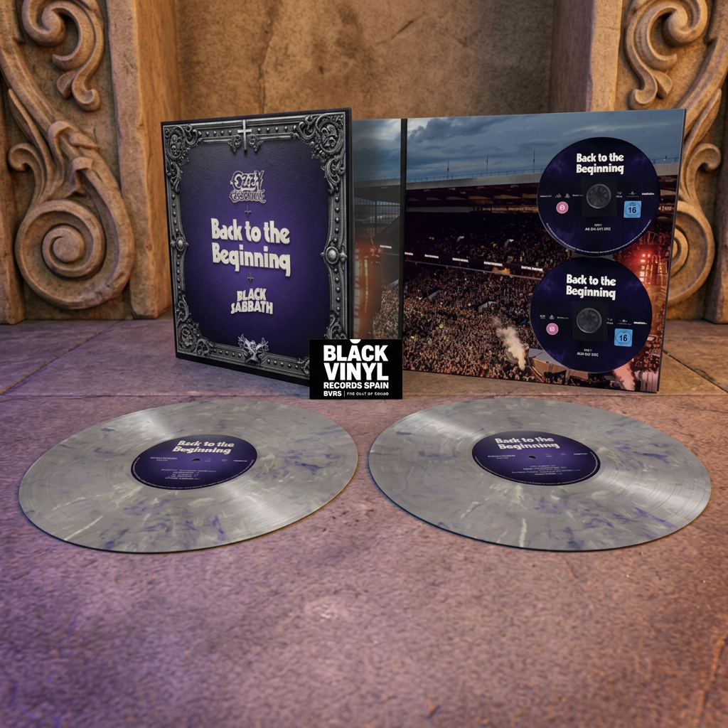 BVRS de Back To The Beginning, edición de vinilos plateados marmolados