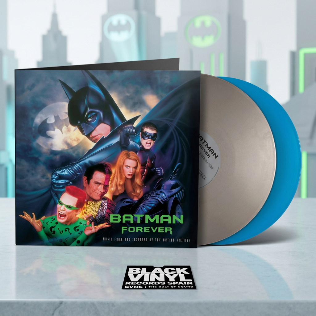 BVRS de Batman Forever con vinilos gris plateado y azul