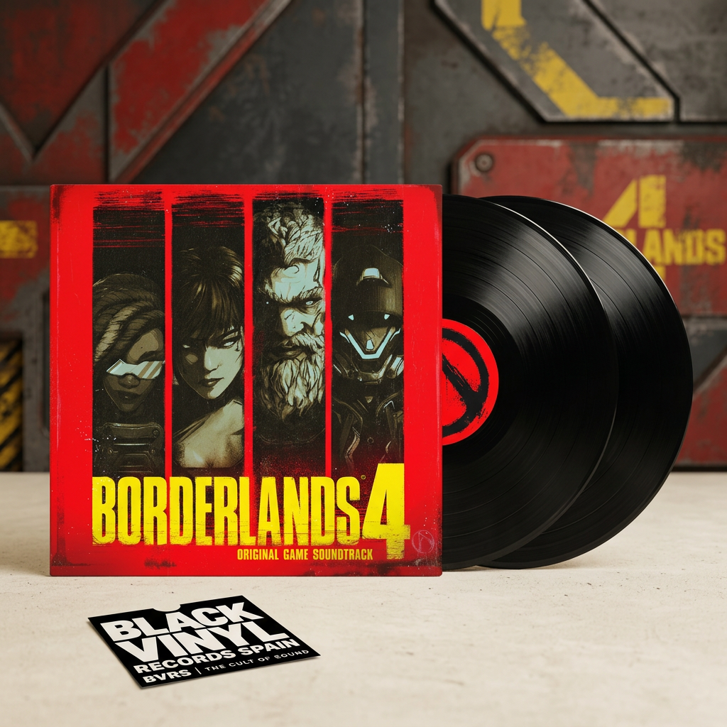 BVRS de Borderlands 4 con dos vinilos negros
