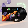 BVRS de Dire Straits inspirada en la guitarra naranja y los brillos verdes y violetas de la portada