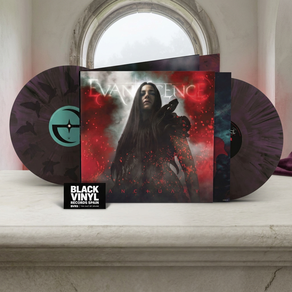 BVRS de Evanescence, Sanctuary en vinilo morado y negro marmoleado