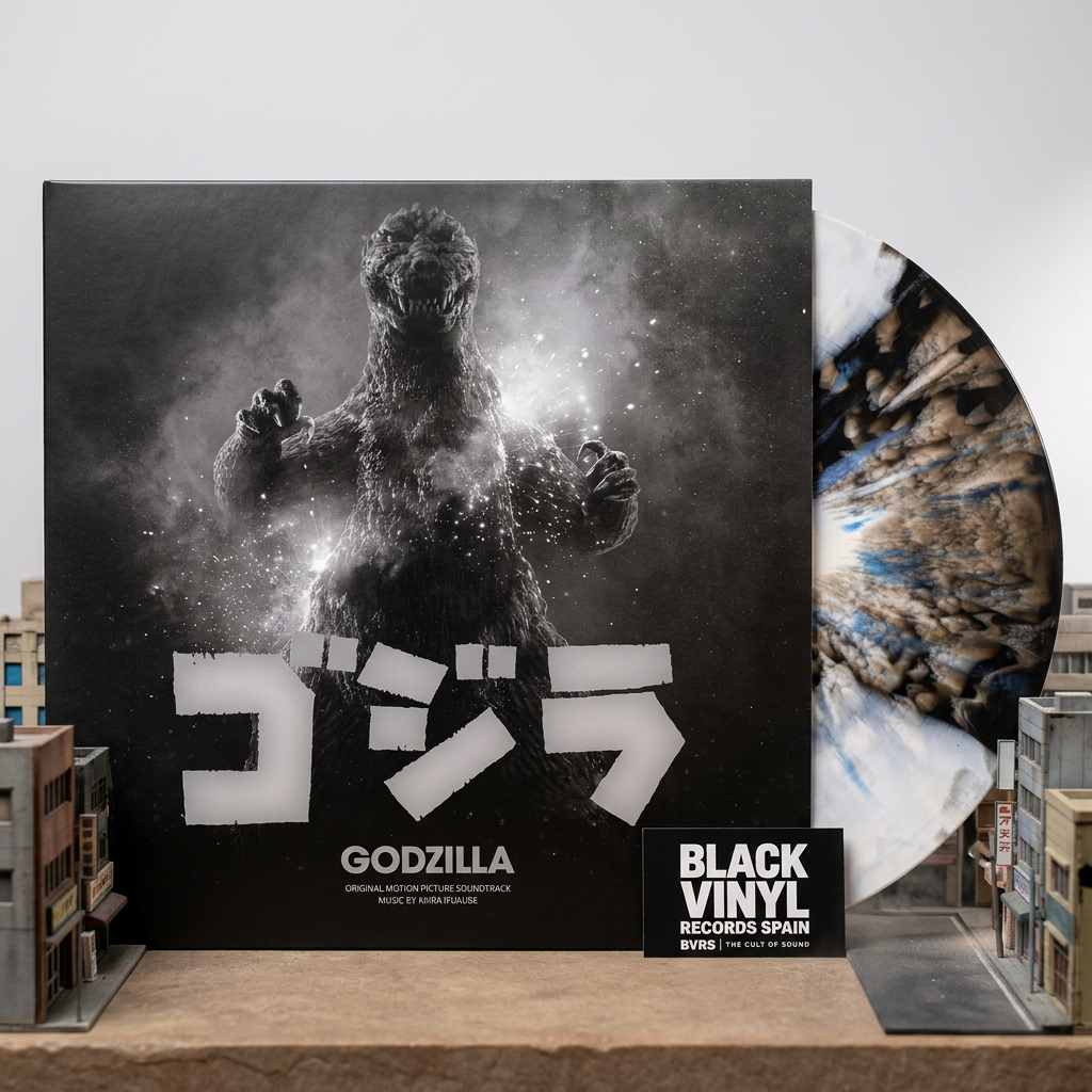 BVRS de Godzilla con el packshot centrado en primerísimo plano