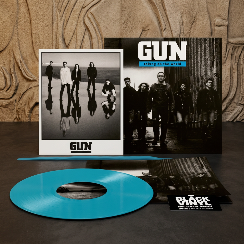 BVRS de Gun, Taking On The World, en vinilo azul