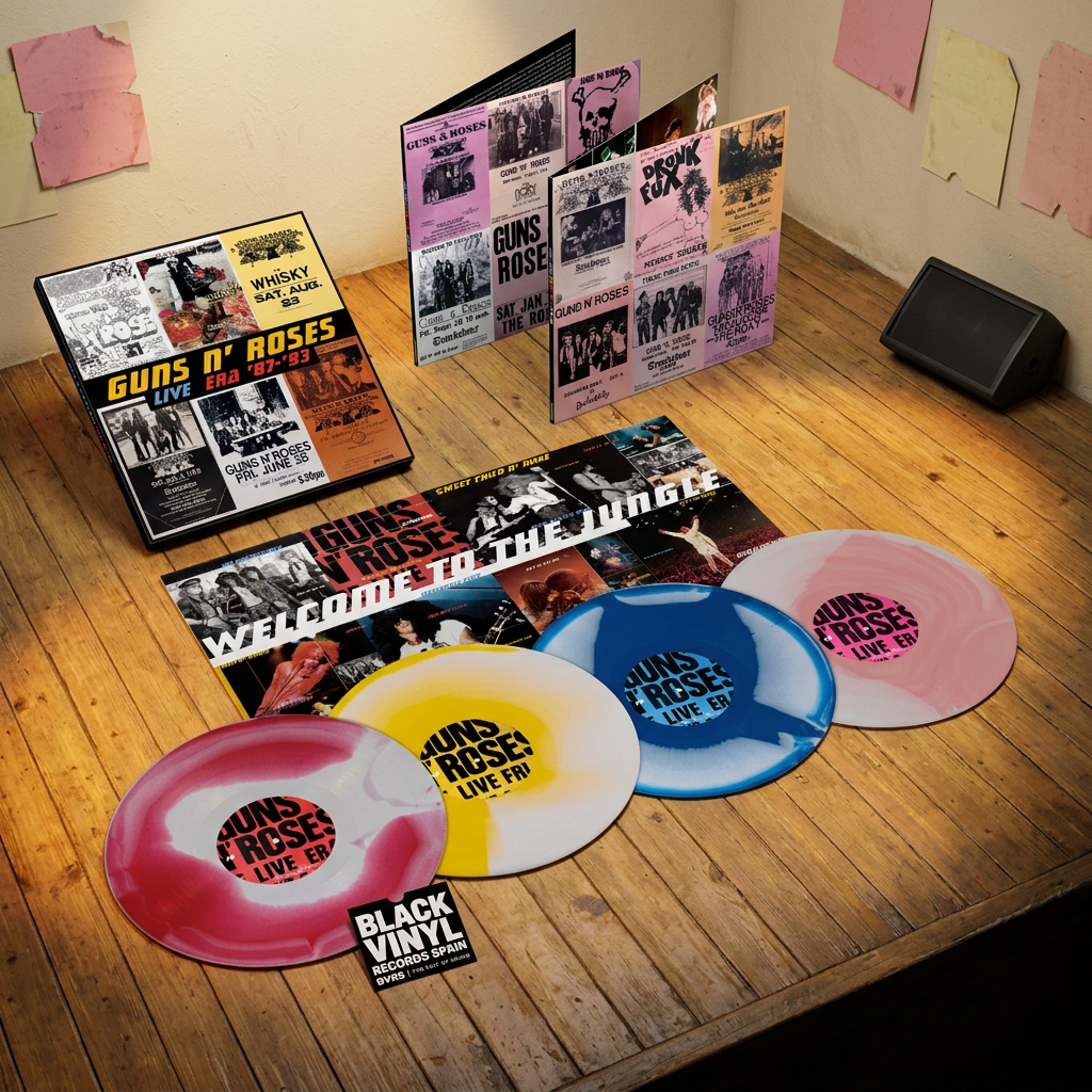 BVRS de Guns N’ Roses Live Era con los cuatro vinilos de color