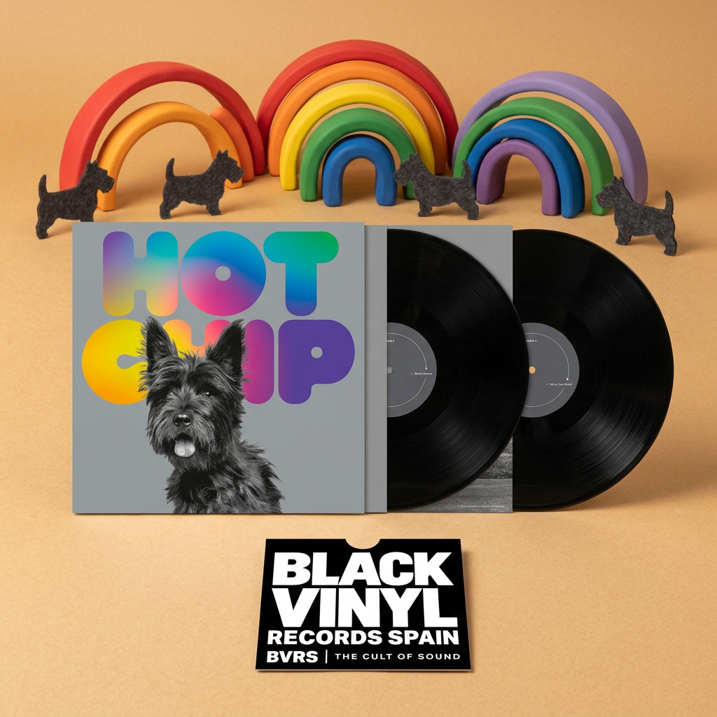 BVRS de Hot Chip con el conjunto de dos vinilos negros y una única tarjeta oficial