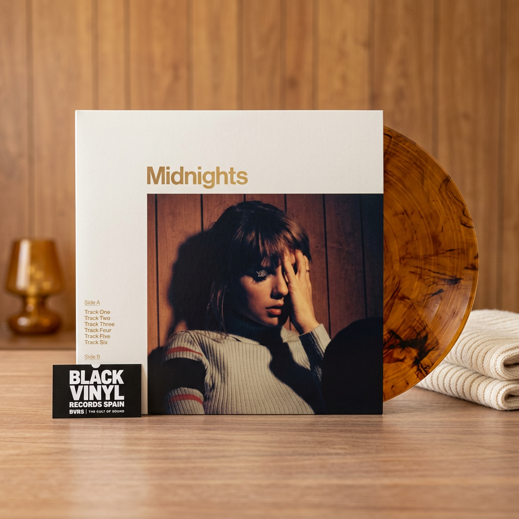 BVRS de Midnights con madera cálida y textura de punto