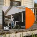BVRS de Morgan Wallen, portada y tres vinilos naranjas centrados