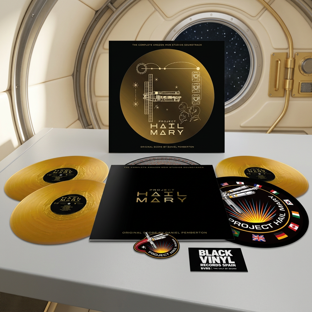 BVRS de Project Hail Mary en una cabina espacial luminosa con detalles dorados