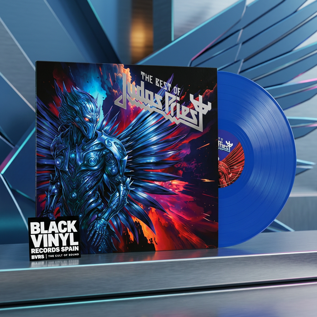 BVRS de The Best of Judas Priest con vinilo azul