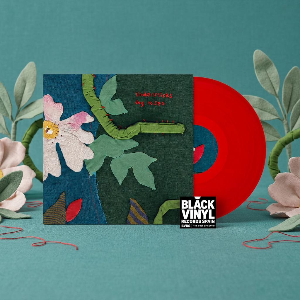 BVRS de Tindersticks - Dog Roses, con vinilo rojo y jardín textil