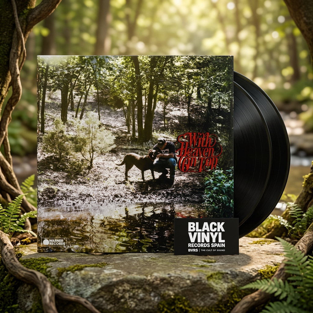 BVRS de Zach Bryan - With Heaven On Top, conjunto centrado en un bosque luminoso