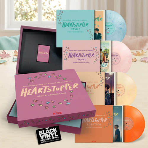 BVRS del cofre Heartstopper con cuatro vinilos de colores