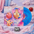 BVRS inspirada en la manzana y las nubes de la portada, con vinilo azul y detalles rosas