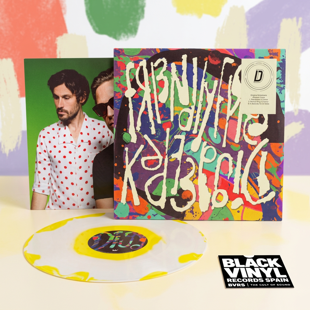 BVRS inspirada en la portada multicolor y el vinilo amarillo