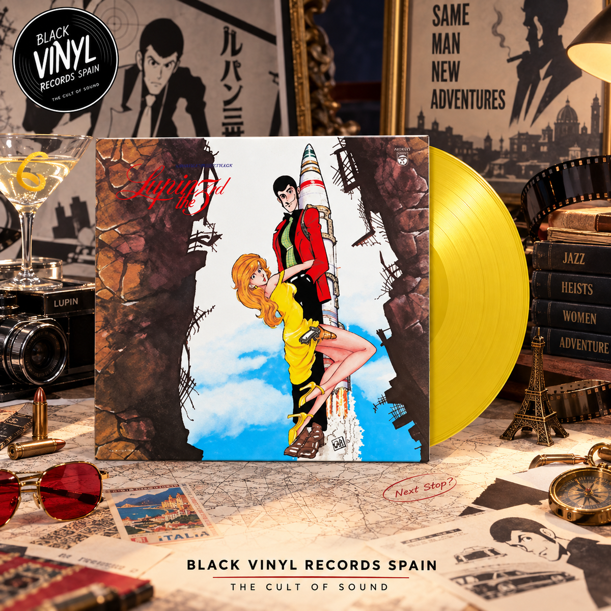 Yuji Ohno, You & Explosion Band - Lupin the Third Original Soundtrack 3 (Clear Yellow Vinyl LP)